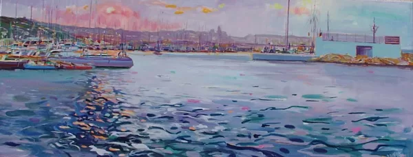 Puerto de Sitges (116x46cm)