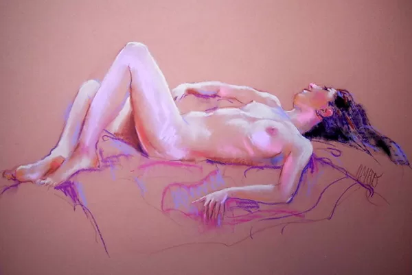 Apunte en rosa (65x50cm)